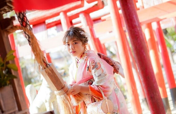 振袖の記念撮影は出張撮影もできるスタジオで | 東広島の写真館・designer's studio SumiCa